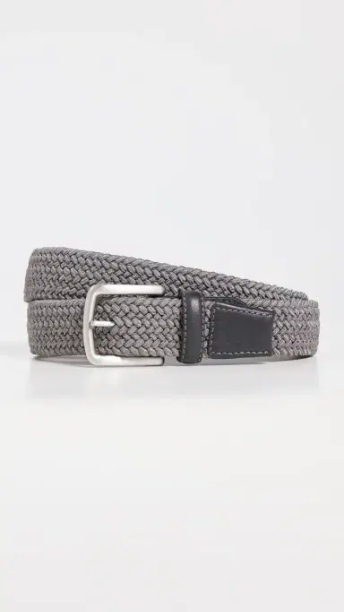 Faherty Stretch Woven Belt Grey M | Thumbnail 2 Faherty Stretch Woven Belt Grey M | Thumbnail 2