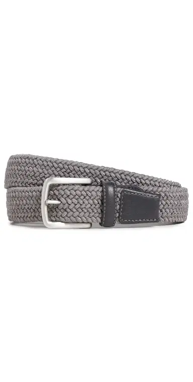 Faherty Stretch Woven Belt Grey M | Thumbnail 1 Faherty Stretch Woven Belt Grey M | Thumbnail 1