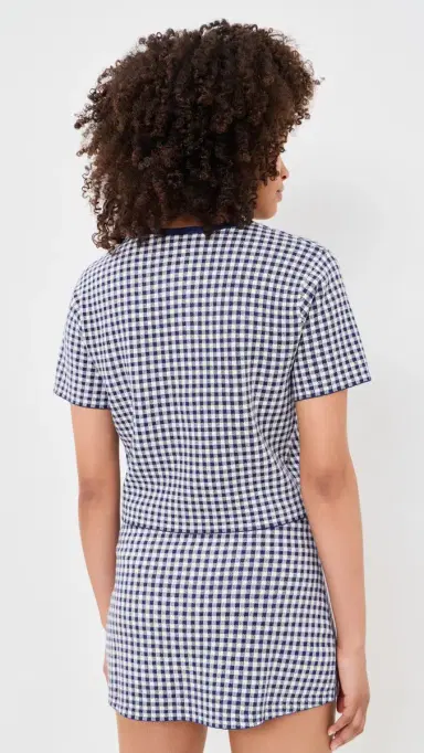 GOOD AMERICAN The Keepsake Cardigan Navy Gingham S | Thumbnail 3 GOOD AMERICAN The Keepsake Cardigan Navy Gingham S | Thumbnail 3