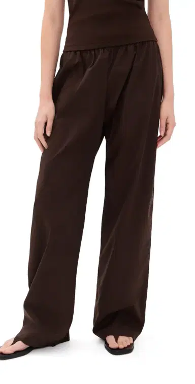 DONNI. The Pop Simple Pants Espresso | Thumbnail 1 DONNI. The Pop Simple Pants Espresso | Thumbnail 1