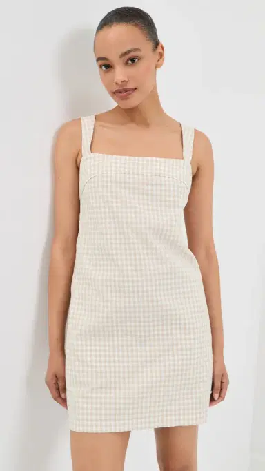 SIMKHAI loan Mini Dress and Gingham | Thumbnail 2 SIMKHAI loan Mini Dress and Gingham | Thumbnail 2