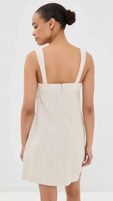 SIMKHAI loan Mini Dress and Gingham | Thumbnail 3 SIMKHAI loan Mini Dress and Gingham | Thumbnail 3