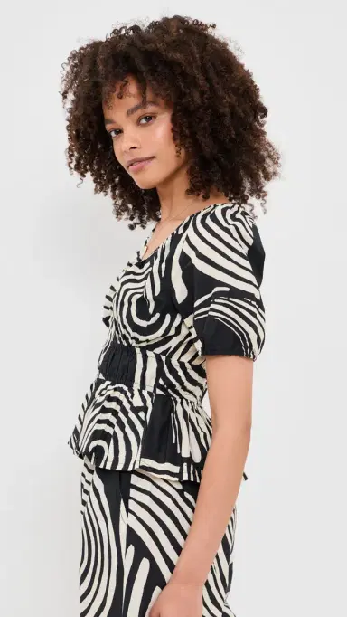 RAILS Argenta Blouse Onyx Waves M | Thumbnail 4 RAILS Argenta Blouse Onyx Waves M | Thumbnail 4