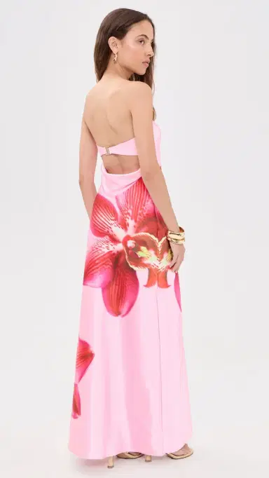 Runaway the Label Celeste Maxi Dress Orchid Pink/Red | Thumbnail 3 Runaway the Label Celeste Maxi Dress Orchid Pink/Red | Thumbnail 3