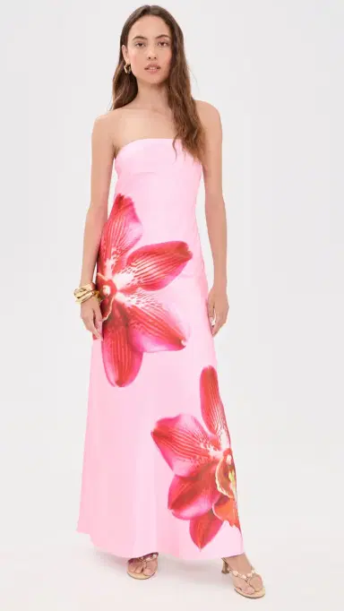 Runaway the Label Celeste Maxi Dress Orchid Pink/Red | Thumbnail 5 Runaway the Label Celeste Maxi Dress Orchid Pink/Red | Thumbnail 5