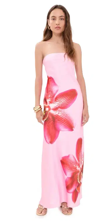 Runaway the Label Celeste Maxi Dress Orchid Pink/Red | Thumbnail 1 Runaway the Label Celeste Maxi Dress Orchid Pink/Red | Thumbnail 1