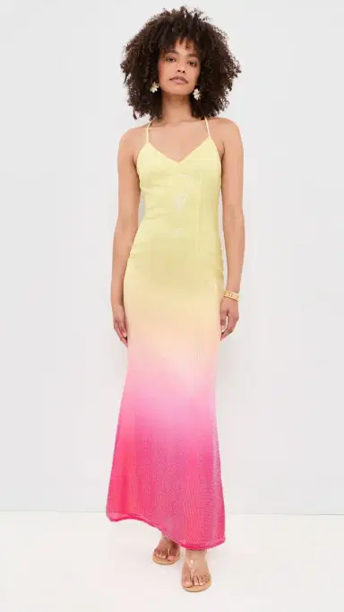 Runaway the Label Niyah Maxi Dress Pink/Lemon Ombre | Thumbnail 2 Runaway the Label Niyah Maxi Dress Pink/Lemon Ombre | Thumbnail 2