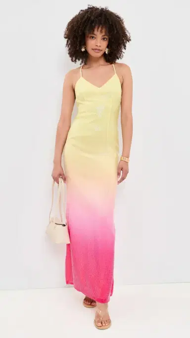 Runaway the Label Niyah Maxi Dress Pink/Lemon Ombre | Thumbnail 5 Runaway the Label Niyah Maxi Dress Pink/Lemon Ombre | Thumbnail 5