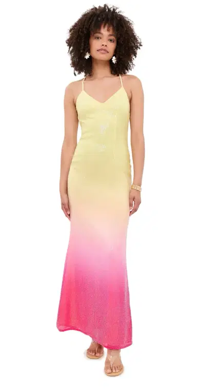 Runaway the Label Niyah Maxi Dress Pink/Lemon Ombre | Thumbnail 1 Runaway the Label Niyah Maxi Dress Pink/Lemon Ombre | Thumbnail 1