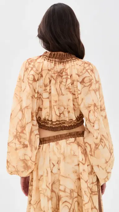 Zimmermann Indra Bodice Chocolate Tie Dye | Thumbnail 3 Zimmermann Indra Bodice Chocolate Tie Dye | Thumbnail 3