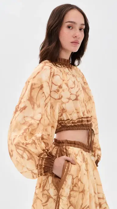 Zimmermann Indra Bodice Chocolate Tie Dye | Thumbnail 4 Zimmermann Indra Bodice Chocolate Tie Dye | Thumbnail 4