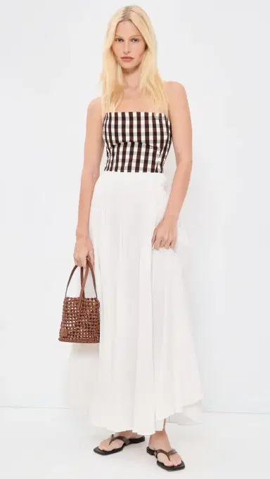 Vince Crinkled Maxi Skirt Off White | Thumbnail 2 Vince Crinkled Maxi Skirt Off White | Thumbnail 2