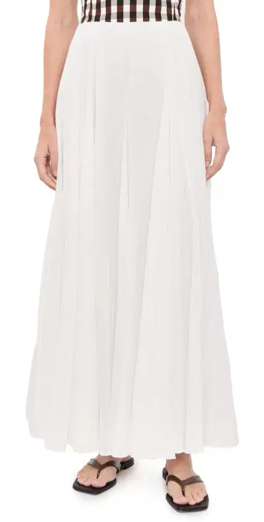 Vince Crinkled Maxi Skirt Off White | Thumbnail 1 Vince Crinkled Maxi Skirt Off White | Thumbnail 1