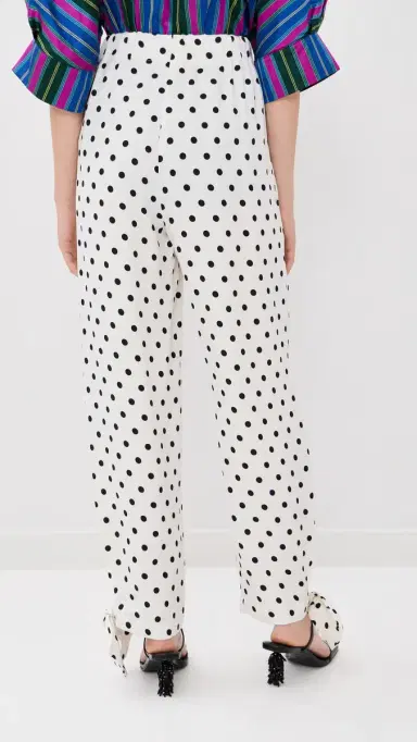 Caro Editions Coco Pants White Big Dots | Thumbnail 4 Caro Editions Coco Pants White Big Dots | Thumbnail 4