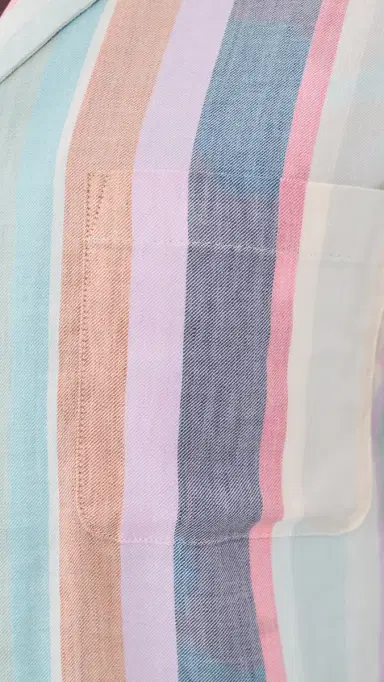 Faherty Breeze Camp Shirt ummer kies tripe | Thumbnail 6 Faherty Breeze Camp Shirt ummer kies tripe | Thumbnail 6
