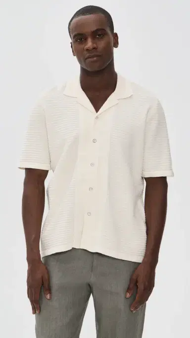rag & bone Zuma Ottoman Camp hirt Chalk | Thumbnail 2 rag & bone Zuma Ottoman Camp hirt Chalk | Thumbnail 2