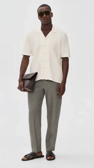 rag & bone Zuma Ottoman Camp hirt Chalk | Thumbnail 5 rag & bone Zuma Ottoman Camp hirt Chalk | Thumbnail 5