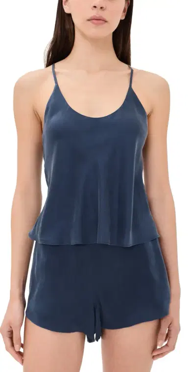 Lunya Washable ilk Bias Cami Short et Deep Blue | Thumbnail 1 Lunya Washable ilk Bias Cami Short et Deep Blue | Thumbnail 1