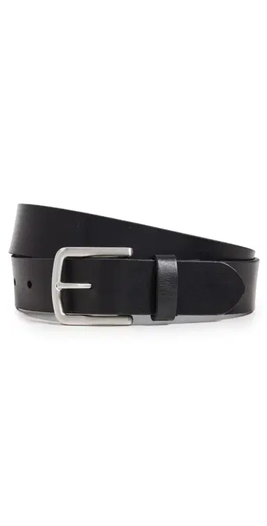 Faherty Leather Belt Black 38 | Thumbnail 1 Faherty Leather Belt Black 38 | Thumbnail 1