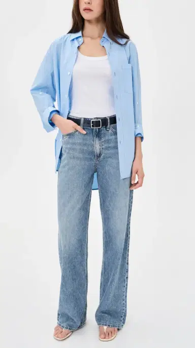 rag & bone Featherweight Logan Wide Jeans Lyon 34 | Thumbnail 5 rag & bone Featherweight Logan Wide Jeans Lyon 34 | Thumbnail 5