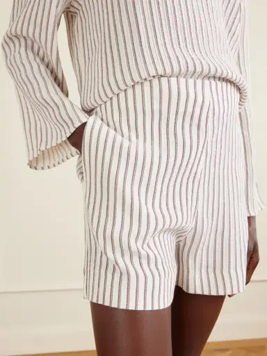 Tove Felix Striped-printed Woven Shorts | Thumbnail 4 Tove Felix Striped-printed Woven Shorts | Thumbnail 4