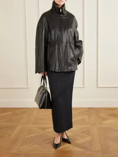 Nour Hammour Passage Leather Jacket | Thumbnail 2 Nour Hammour Passage Leather Jacket | Thumbnail 2