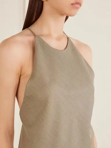 Calvin Klein Collection Erin Wool-blend Twill Tank | Thumbnail 4 Calvin Klein Collection Erin Wool-blend Twill Tank | Thumbnail 4