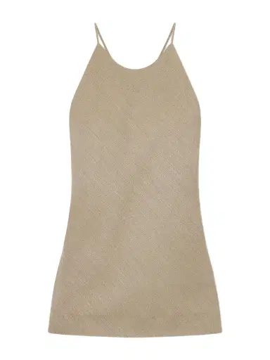 Calvin Klein Collection Erin Wool-blend Twill Tank | Thumbnail 1 Calvin Klein Collection Erin Wool-blend Twill Tank | Thumbnail 1