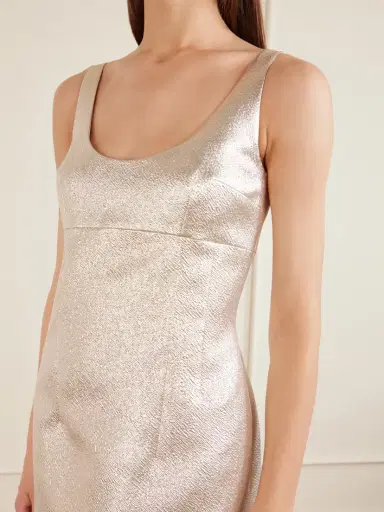 Emilia Wickstead Emma Metallic Cloque Mini Dress | Thumbnail 4 Emilia Wickstead Emma Metallic Cloque Mini Dress | Thumbnail 4
