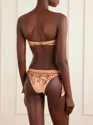 Zimmermann Aster Strapless Knot-detailed Printed Bikini | Thumbnail 3 Zimmermann Aster Strapless Knot-detailed Printed Bikini | Thumbnail 3