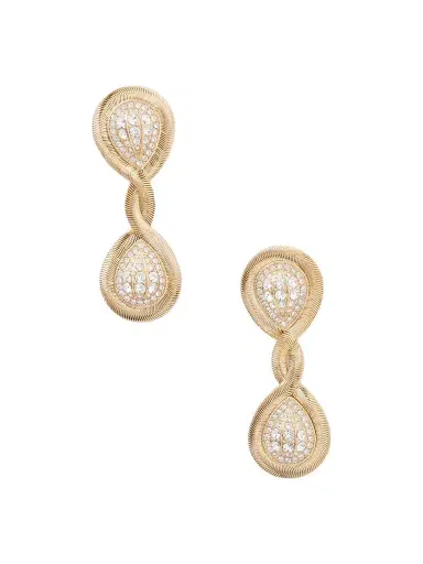 Valentino Garavani Gold-tone Crystal Earrings | Thumbnail 1 Valentino Garavani Gold-tone Crystal Earrings | Thumbnail 1