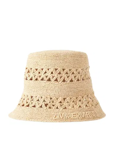Zimmermann Raffia Bucket Hat | Thumbnail 1 Zimmermann Raffia Bucket Hat | Thumbnail 1