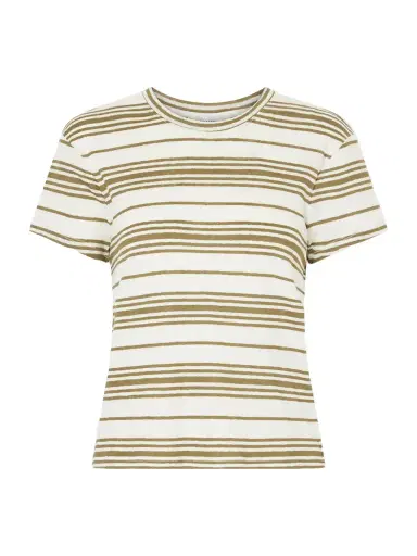 Frame Striped Linen T-shirt | Thumbnail 1 Frame Striped Linen T-shirt | Thumbnail 1