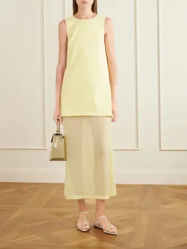 La Ligne Crepe And Chiffon Maxi Dress | Thumbnail 2 La Ligne Crepe And Chiffon Maxi Dress | Thumbnail 2