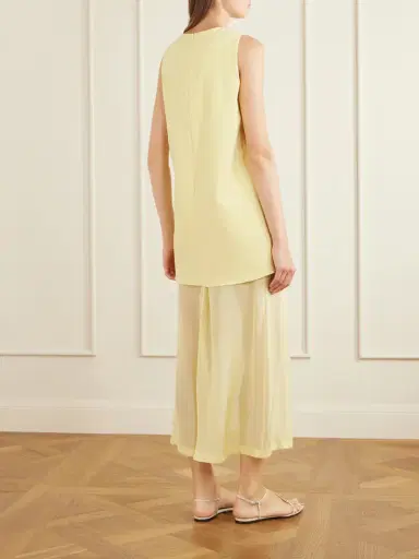 La Ligne Crepe And Chiffon Maxi Dress | Thumbnail 3 La Ligne Crepe And Chiffon Maxi Dress | Thumbnail 3