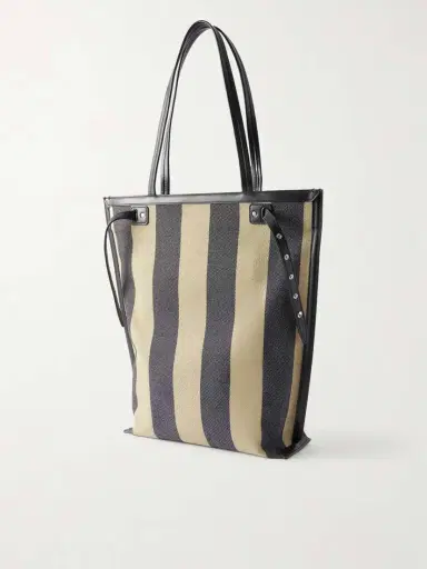 Proenza Schouler North South Days Striped Leather-trimmed Canvas Tote | Thumbnail 4 Proenza Schouler North South Days Striped Leather-trimmed Canvas Tote | Thumbnail 4
