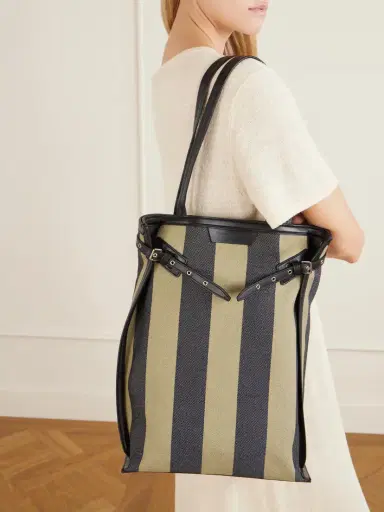 Proenza Schouler North South Days Striped Leather-trimmed Canvas Tote | Thumbnail 5 Proenza Schouler North South Days Striped Leather-trimmed Canvas Tote | Thumbnail 5