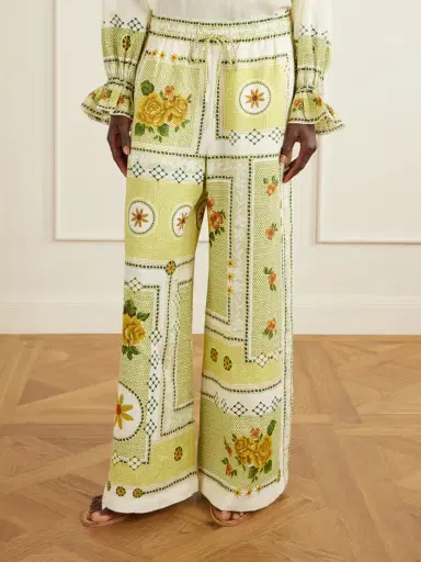 ALÉMAIS Dixie Knotted Floral-print Linen Pants | Thumbnail 3 ALÉMAIS Dixie Knotted Floral-print Linen Pants | Thumbnail 3