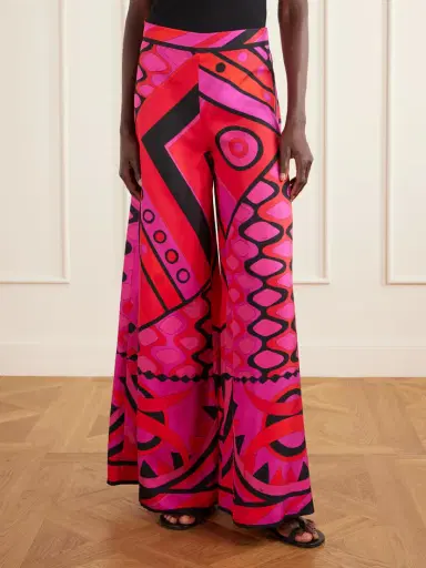 PUCCI Printed Silk-twill Wide-leg Pants | Thumbnail 3 PUCCI Printed Silk-twill Wide-leg Pants | Thumbnail 3