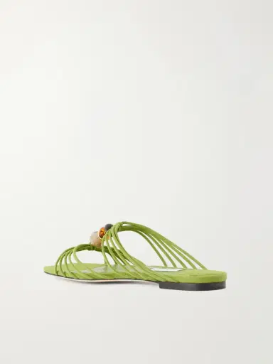 Jimmy Choo Lova Embellished Suede Sandals | Thumbnail 3 Jimmy Choo Lova Embellished Suede Sandals | Thumbnail 3