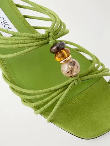 Jimmy Choo Lova Embellished Suede Sandals | Thumbnail 5 Jimmy Choo Lova Embellished Suede Sandals | Thumbnail 5