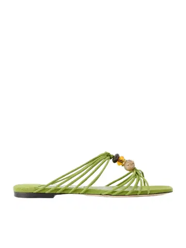 Jimmy Choo Lova Embellished Suede Sandals | Thumbnail 1 Jimmy Choo Lova Embellished Suede Sandals | Thumbnail 1