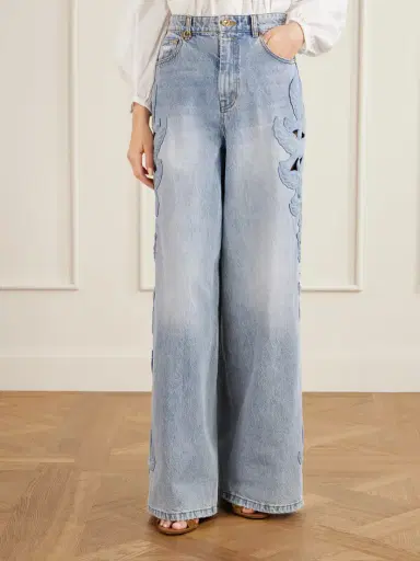Zimmermann Alchemy Appliquéd Flared Jeans | Thumbnail 3 Zimmermann Alchemy Appliquéd Flared Jeans | Thumbnail 3