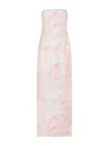 BERNADETTE Elora Strapless Floral-print Tencel™-blend Organza Maxi Dress | Thumbnail 1 BERNADETTE Elora Strapless Floral-print Tencel™-blend Organza Maxi Dress | Thumbnail 1