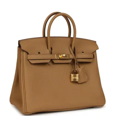HERMÈS Hermes Birkin 25 Biscuit Togo Gold Hardware | Thumbnail 2 HERMÈS Hermes Birkin 25 Biscuit Togo Gold Hardware | Thumbnail 2