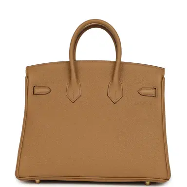 HERMÈS Hermes Birkin 25 Biscuit Togo Gold Hardware | Thumbnail 4 HERMÈS Hermes Birkin 25 Biscuit Togo Gold Hardware | Thumbnail 4