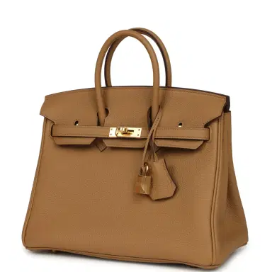 HERMÈS Hermes Birkin 25 Biscuit Togo Gold Hardware | Thumbnail 5 HERMÈS Hermes Birkin 25 Biscuit Togo Gold Hardware | Thumbnail 5