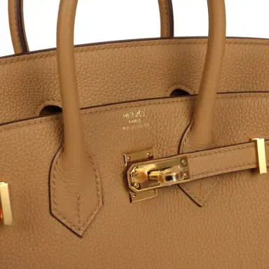 HERMÈS Hermes Birkin 25 Biscuit Togo Gold Hardware | Thumbnail 7 HERMÈS Hermes Birkin 25 Biscuit Togo Gold Hardware | Thumbnail 7