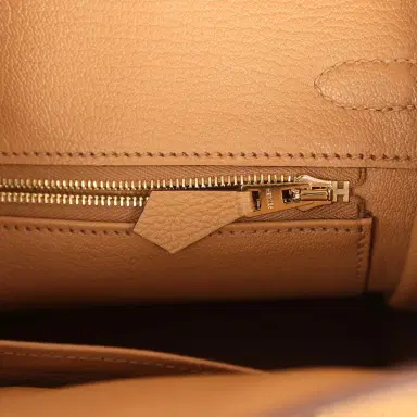 HERMÈS Hermes Birkin 25 Biscuit Togo Gold Hardware | Thumbnail 9 HERMÈS Hermes Birkin 25 Biscuit Togo Gold Hardware | Thumbnail 9