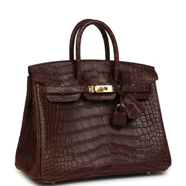 HERMÈS Hermes Birkin 25 Havane Matte Alligator Gold Hardware | Thumbnail 2 HERMÈS Hermes Birkin 25 Havane Matte Alligator Gold Hardware | Thumbnail 2